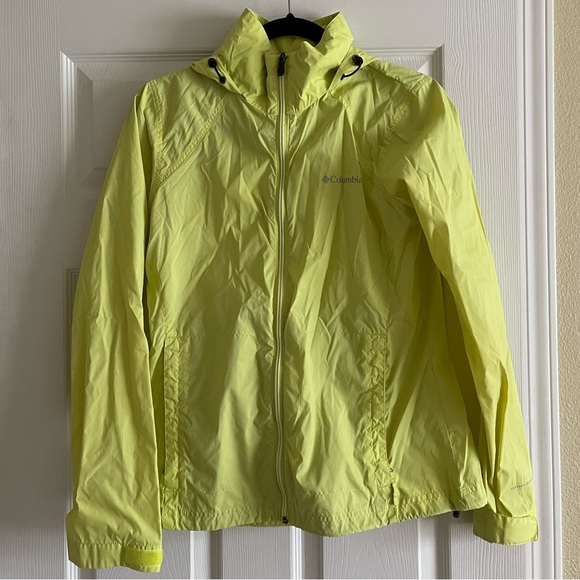Columbia Omni Shield Spring Yellow/Neon Light Rain Jacket (size M) - Picture 1 of 6
